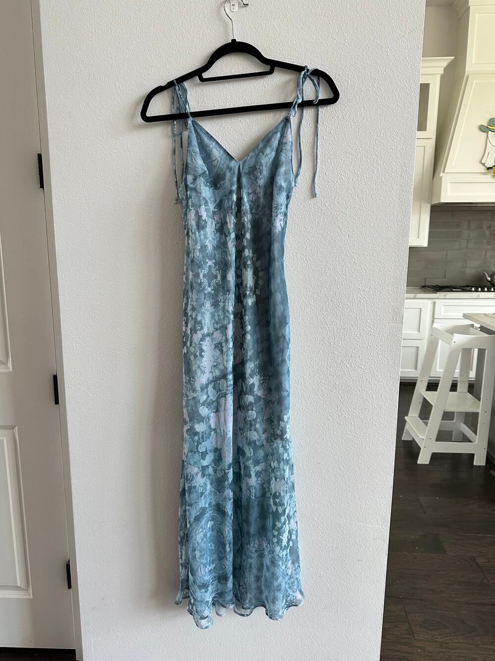 Victoria's Secret Blue Slip Maxi Dress Size Small